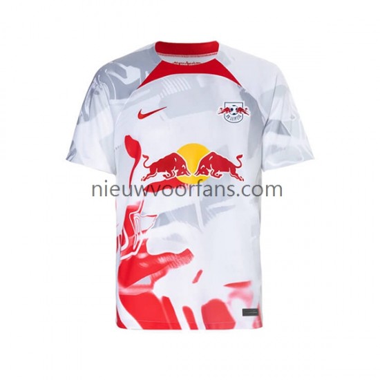 RB Leipzig Heren Shirt met Bedrukking Thuis 2022-2023 Korte Mouw