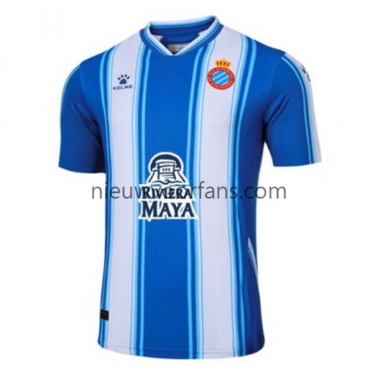 RCD Espanyol Heren Shirt met Bedrukking Thuis 2022-2023 Korte Mouw