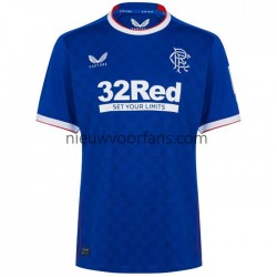 Rangers Heren Shirt met Bedrukking Thuis 2022-2023 Korte Mouw