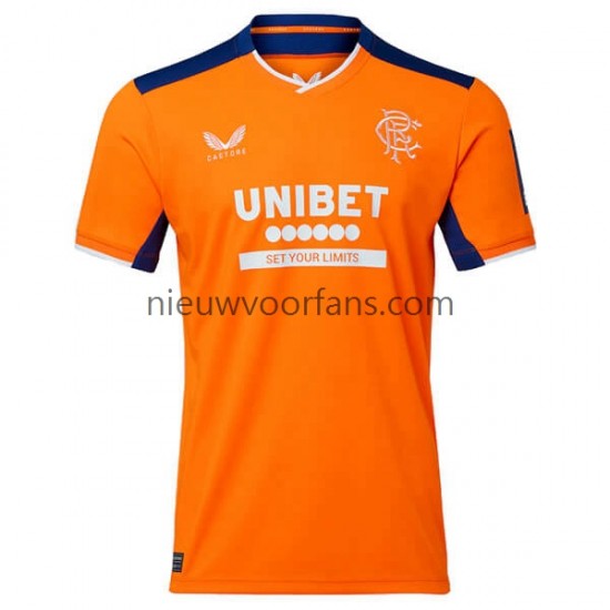 Rangers Heren Shirt met Bedrukking Derde 2022-2023 Korte Mouw