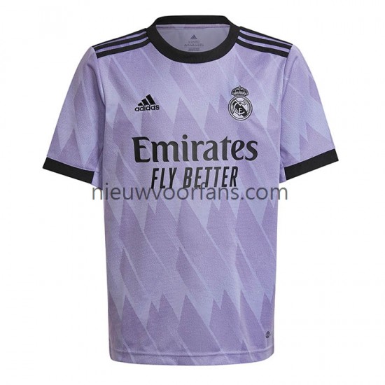Real Madrid Heren Shirt met Bedrukking Uit 2022-2023 Korte Mouw