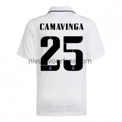 Real Madrid Heren Shirt met Bedrukking Camavinga 25 Thuis 2022-2023 Korte Mouw