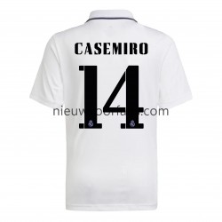 Real Madrid Heren Shirt met Bedrukking Casemiro 14 Thuis 2022-2023 Korte Mouw