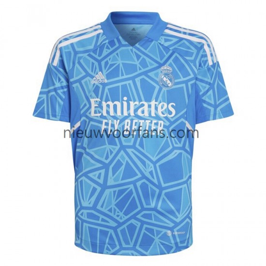 Real Madrid Heren Shirt met Bedrukking Doelman Thuis 2022-2023 Korte Mouw