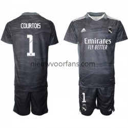 Real Madrid Kind Shirt met Bedrukking Doelman Thibaut Courtois 1 Thuis 2021-2022 Korte Mouw