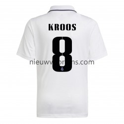 Real Madrid Heren Shirt met Bedrukking Kroos 8 Thuis 2022-2023 Korte Mouw