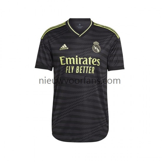 Real Madrid Heren Shirt met Bedrukking Derde 2022-2023 Korte Mouw