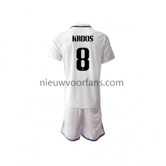 Real Madrid Kind Shirt met Bedrukking Toni Kroos 8 Thuis 2022-2023 Korte Mouw