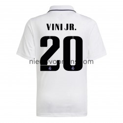 Real Madrid Heren Shirt met Bedrukking Vini Jr. 20 Thuis 2022-2023 Korte Mouw