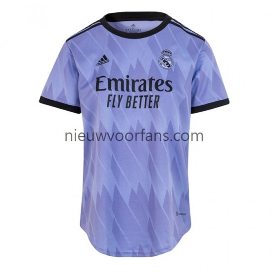 Real Madrid Dames Shirt met Bedrukking Uit 2022-2023 Korte Mouw
