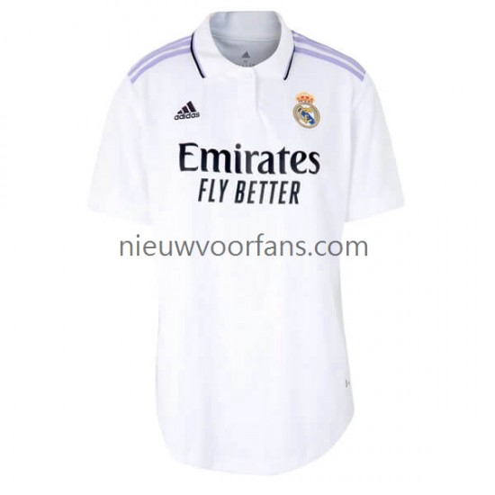 Real Madrid Dames Shirt met Bedrukking Thuis 2022-2023 Korte Mouw