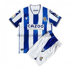 Real Sociedad Kind Shirt met Bedrukking Thuis 2022-2023 Korte Mouw