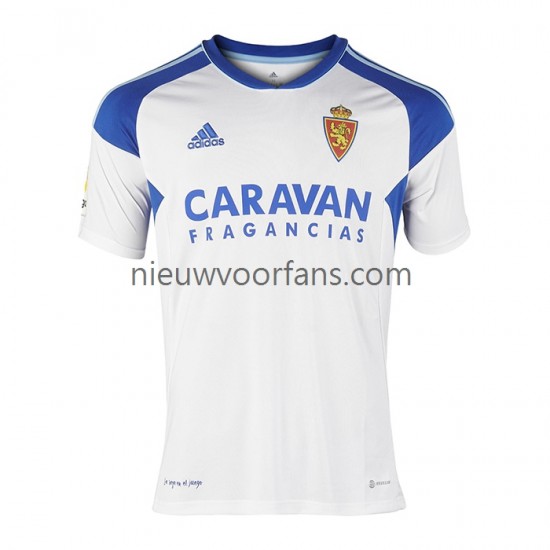 Real Zaragoza Heren Shirt met Bedrukking Thuis 2022-2023 Korte Mouw