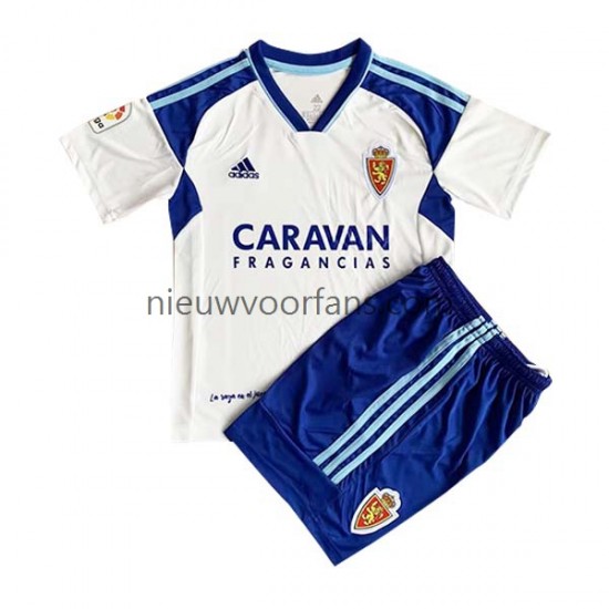 Real Zaragoza Kind Shirt met Bedrukking Thuis 2022-2023 Korte Mouw