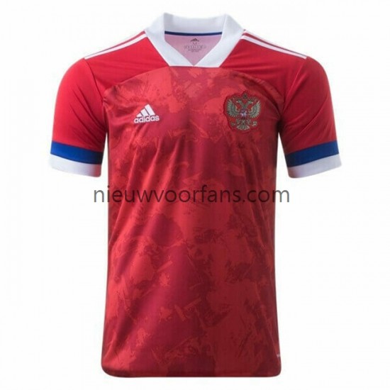 Rusland Heren Shirt met Bedrukking 2020-2021 Thuis Korte Mouw