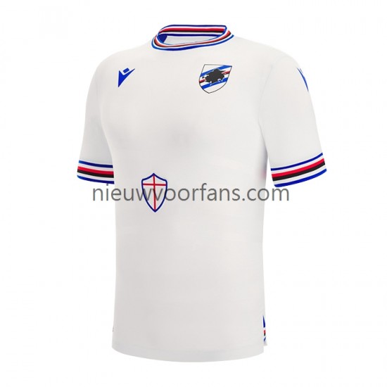 Sampdoria Heren Shirt met Bedrukking Uit 2022-2023 Korte Mouw
