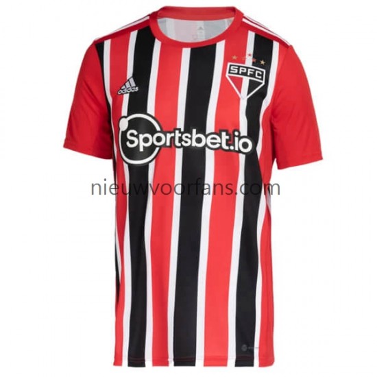 Sao Paulo Heren Shirt met Bedrukking Uit 2022-2023 Korte Mouw