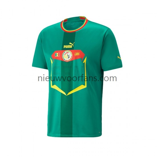 Senegal Heren Shirt met Bedrukking Uit WK 2022 Korte Mouw