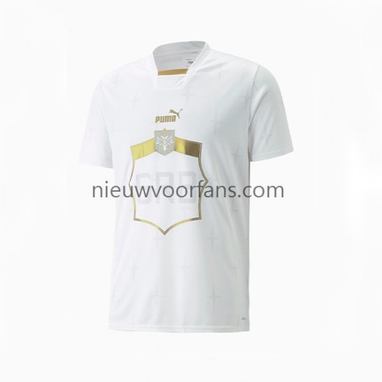 Servië Heren Shirt met Bedrukking Uit WK 2022 Korte Mouw