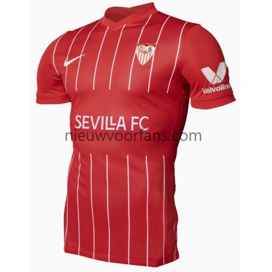 Heren Shirt met Bedrukking Sevilla FC Uit 2021-2022 Korte Mouw