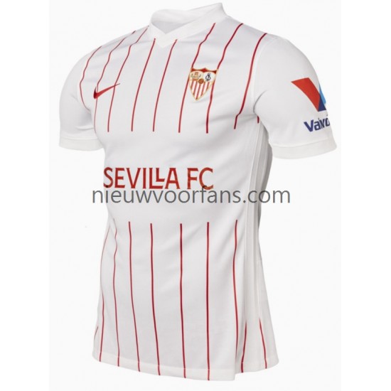 Heren Shirt met Bedrukking Sevilla FC Thuis 2021-2022 Korte Mouw
