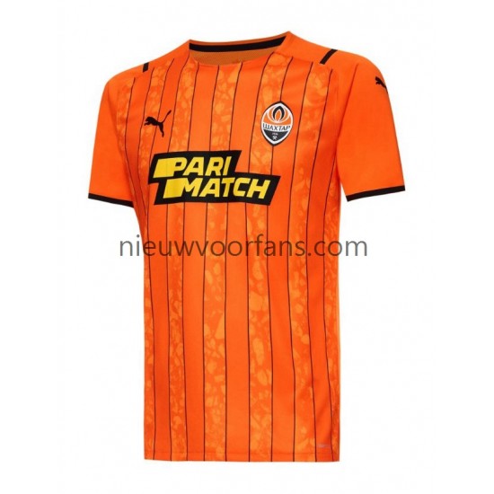 Shakhtar Donetsk Heren Shirt met Bedrukking Thuis 2021-2022 Korte Mouw