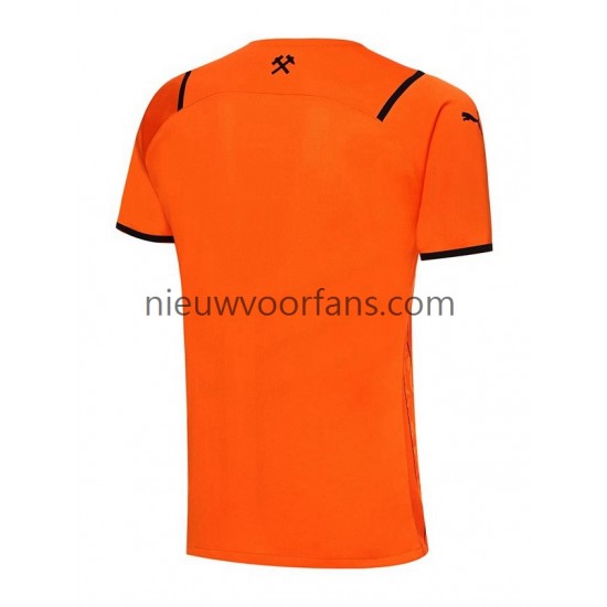 Shakhtar Donetsk Heren Shirt met Bedrukking Thuis 2021-2022 Korte Mouw