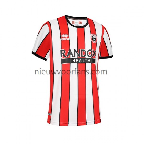 Sheffield United Heren Shirt met Bedrukking Thuis 2022-2023 Korte Mouw