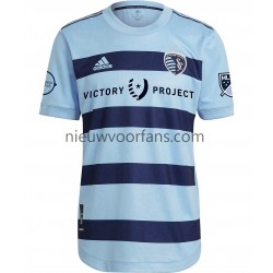 Sporting Kansas City Heren Shirt met Bedrukking Thuis 2022 Korte Mouw