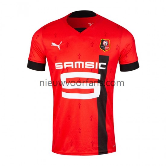 Stade Rennais Heren Shirt met Bedrukking Thuis 2022-2023 Korte Mouw
