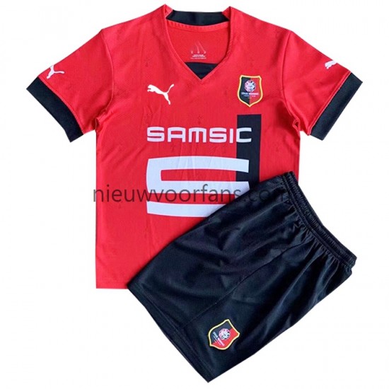 Stade Rennais Kind Shirt met Bedrukking Thuis 2022-2023 Korte Mouw
