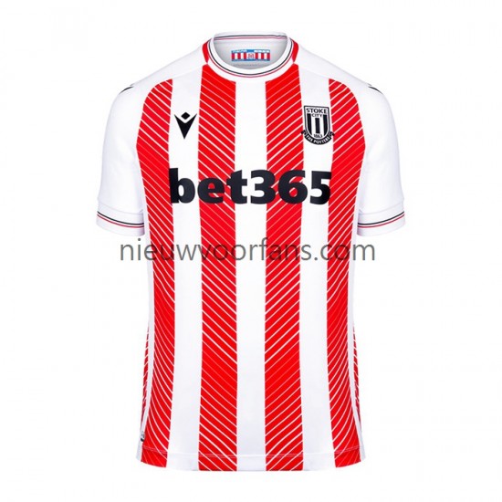 Stoke City Heren Shirt met Bedrukking Thuis 2022-2023 Korte Mouw