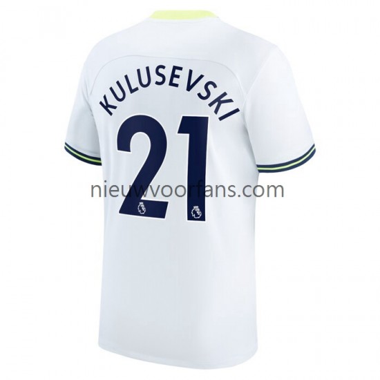 Tottenham Hotspur Heren Shirt met Bedrukking Dejan Kulusevski 21 Thuis 2022-2023 Korte Mouw