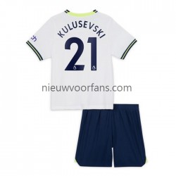 Tottenham Hotspur Kind Shirt met Bedrukking Dejan Kulusevski 21 Thuis 2022-2023 Korte Mouw