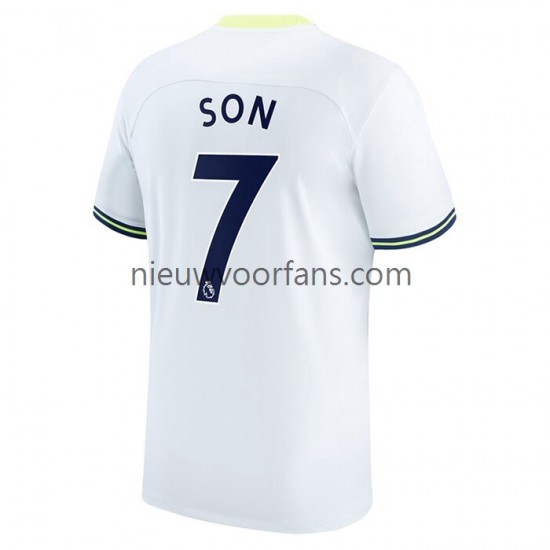 Tottenham Hotspur Heren Shirt met Bedrukking Son Heung-min 7 Thuis 2022-2023 Korte Mouw