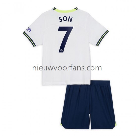 Tottenham Hotspur Kind Shirt met Bedrukking Son Heung-min 7 Thuis 2022-2023 Korte Mouw