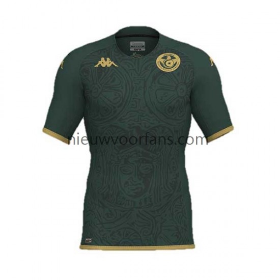 Tunesië Heren Shirt met Bedrukking Derde WK 2022 Korte Mouw