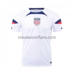 USA Heren Shirt met Bedrukking Thuis WK 2022 Korte Mouw
