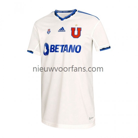 Universidad de Chile Heren Shirt met Bedrukking Uit 2022 Korte Mouw