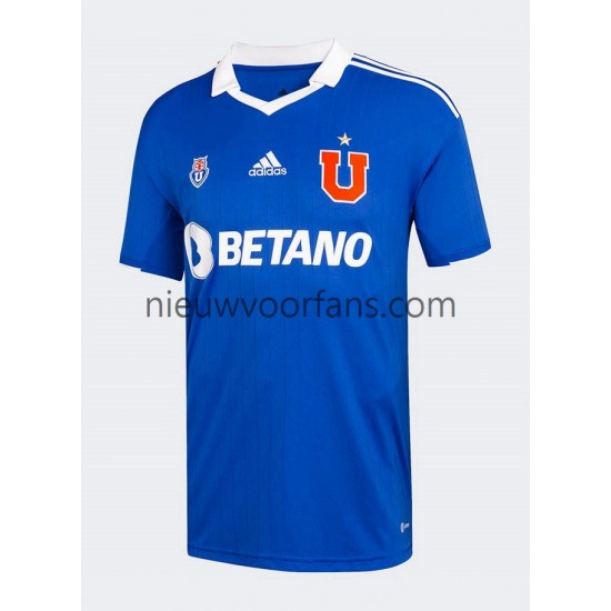 Universidad de Chile Heren Shirt met Bedrukking Thuis 2022 Korte Mouw