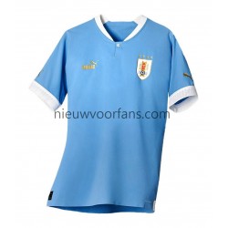Uruguay Heren Shirt met Bedrukking Thuis WK 2022 Korte Mouw