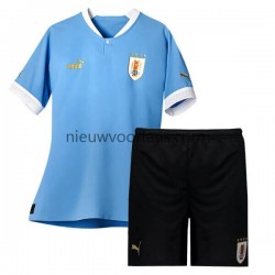 Uruguay Kind Shirt met Bedrukking Thuis 2022 Korte Mouw