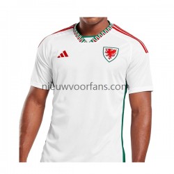 Wales Heren Shirt met Bedrukking Uit WK 2022 Korte Mouw