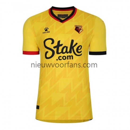 Watford Heren Shirt met Bedrukking Thuis 2022-2023 Korte Mouw