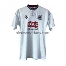 West Ham United Heren Shirt met Bedrukking Retro Uit 1989-1990 Korte Mouw