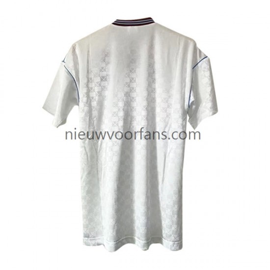 West Ham United Heren Shirt met Bedrukking Retro Uit 1989-1990 Korte Mouw