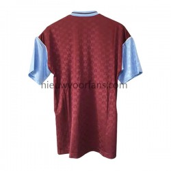 West Ham United Heren Shirt met Bedrukking Retro Thuis 1989-1990 Korte Mouw