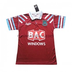 West Ham United Heren Shirt met Bedrukking Retro Thuis 1991-1992 Korte Mouw