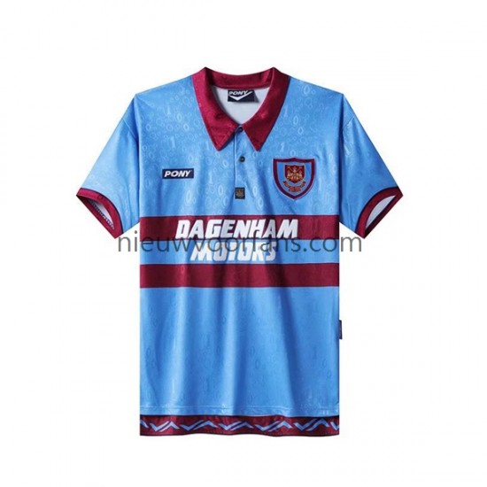 West Ham United Heren Shirt met Bedrukking Retro Thuis 1995-1996 Korte Mouw