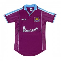 West Ham United Heren Shirt met Bedrukking Retro Thuis 1999-2001 Korte Mouw